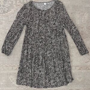 Lightweight Neutral Animal Print Women’s Casual Dress, Size Medium, EUC